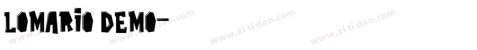 Lomario Demo字体转换